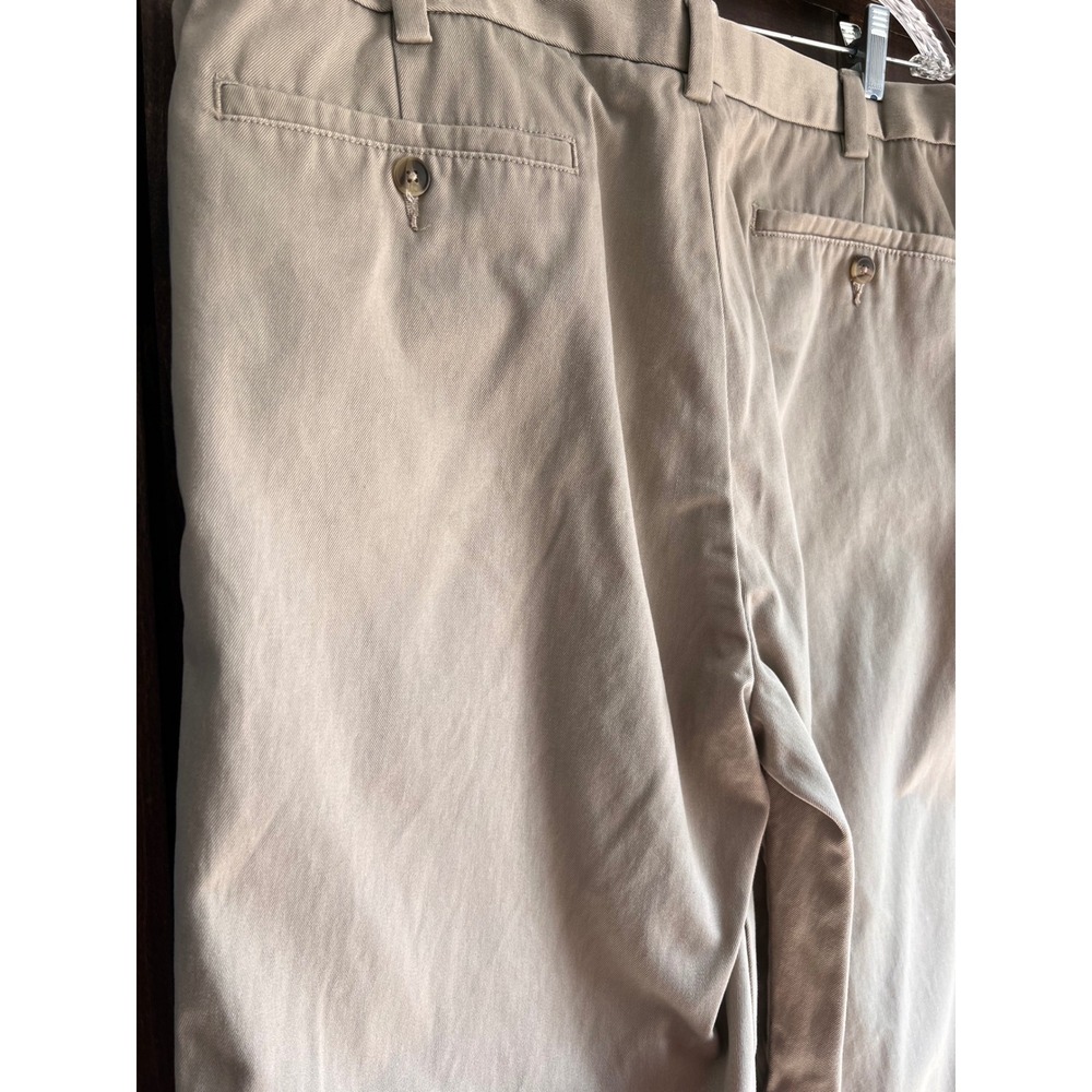 George‎ Mens Barley Cotton Chino Pants Tan Straight Leg 38x32 GM00204E - Picture 11 of 12